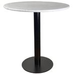 Restaurant tafel marmer rond 70cm tafelblad metaal onderstel, Zakelijke goederen, Horeca | Meubilair en Inrichting, Meubilair