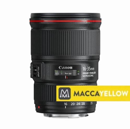 Canon EF 16-35mm f/4 L IS USM met garantie, Audio, Tv en Foto, Fotografie | Lenzen en Objectieven, Groothoeklens, Zo goed als nieuw