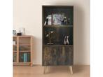 Boekenkast wandkast Stoer industrieel vintage design 120 cm, Verzenden, Nieuw