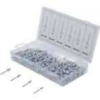 Popnagel assortiment | aluminium | 2,4 - 4,8 mm | 400-dlg., Verzenden, Nieuw