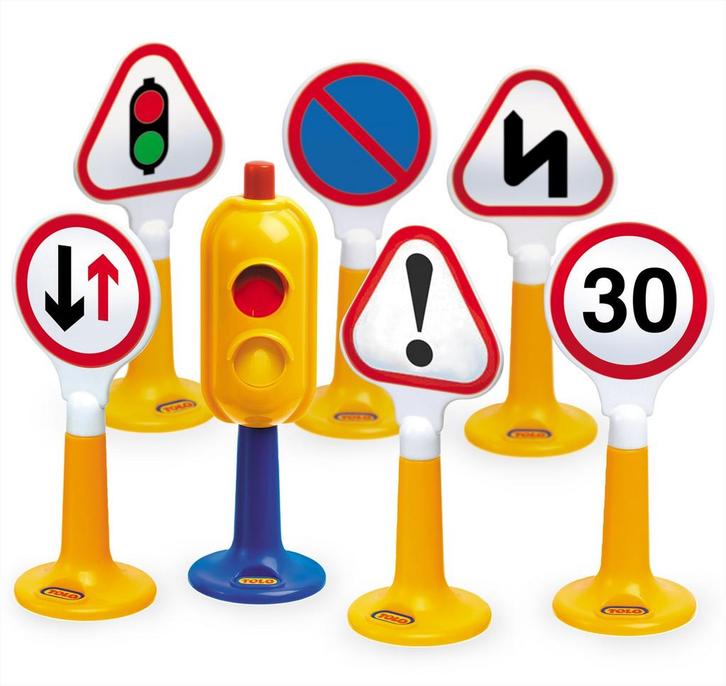 Tolo verkeersborden speelgoedset -  van €24,99 voor €19,99, Kinderen en Baby's, Speelgoed | Actiefiguren, Ophalen of Verzenden