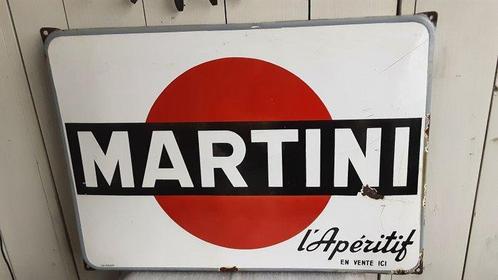 Martini - Reclamebord - Emaille, Antiek en Kunst, Antiek | Wandborden en Tegels