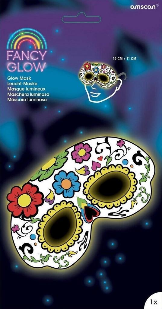 Masker Fancy Glow Stick  Bloemen - Day of the death thema, Hobby en Vrije tijd, Feestartikelen, Ophalen of Verzenden