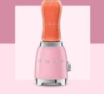 SMEG PBF01PKEU Personal blender roze - 600 ml - 300W - Jaren, Ophalen of Verzenden, Zo goed als nieuw
