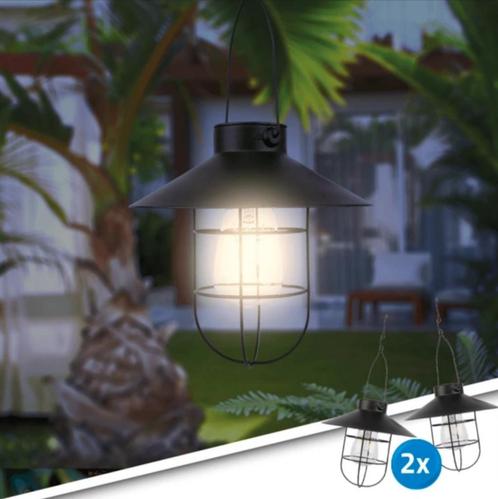 Solar hanglamp buiten Harper - Voordeelset van 2 stuks, Tuin en Terras, Buitenverlichting, Waterbestendig, Led, Licht-donker-sensor