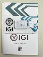 1 pcs Diamant (Natuurlijk) - 0.90 ct - Rond - E - VVS2 -, Nieuw