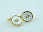 Manchetknopen - 18 karaat Geel goud Parel, Sieraden, Tassen en Uiterlijk, Antieke sieraden