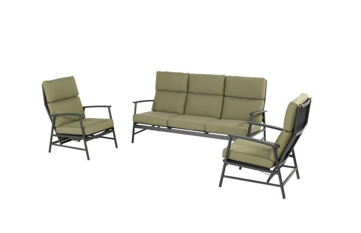 Hartman Flora loungeset groen - zonder tafel *showroommodel, Tuin en Terras, Tuinsets en Loungesets, Ophalen of Verzenden