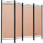Monzana Kamerscherm 180cm x 163cm kleur Roze (Interieur), Huis en Inrichting, Stoelen, Verzenden, Nieuw