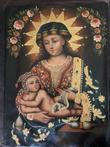 Peruaanse Cuzco schilderij Maagd van Los Andes - Olieverf op