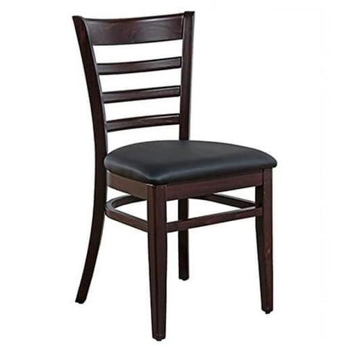 Stoel | RIVA | Kunstleer/Hout | Black | Wengé Frame | Indoor, Zakelijke goederen, Horeca | Keukenapparatuur, Nieuw in verpakking