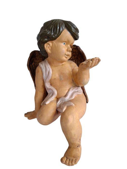 Beeld, Engelenfiguur (Putto) - 41 cm - Gips, Antiek en Kunst, Curiosa en Brocante