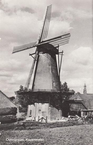 OOTMARSUM - Korenmolen, Verzamelen, Ansichtkaarten | Nederland, Verzenden