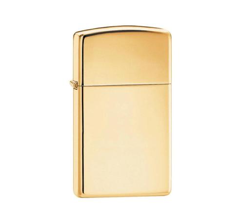 Zippo brass high polished (slim), Verzamelen, Rookartikelen, Aanstekers en Luciferdoosjes, Aansteker, Verzenden