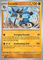 Lucario 114/198 reverse holo Scarlet en Violet, Hobby en Vrije tijd, Verzamelkaartspellen | Pokémon, Ophalen of Verzenden, Nieuw