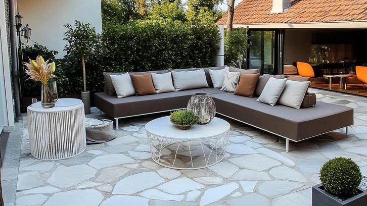 Brasil White flagstone / Flagstone Brasil White, Tuin en Terras, Tegels en Klinkers, Nieuw