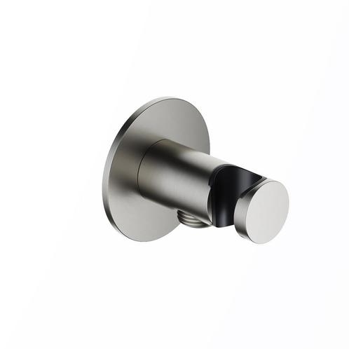 Wandsteun Met uitlaat Hotbath Ace Geborsteld Nikkel, Doe-het-zelf en Verbouw, Sanitair, Kraan, Nieuw, Ophalen of Verzenden
