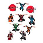 Ninja Stickers 4st, Verzenden, Nieuw