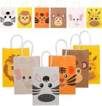 Fako Bijoux - 12 Papieren Uitdeeltasjes Dieren - 15x8x21cm -, Verzenden, Nieuw