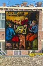 Glas-in-loodraam - Aangetekend - 1960-1970 - Dagelijks leven, Antiek en Kunst