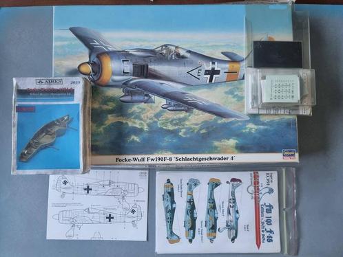 Hasegawa 08151 Fw190F-8 Schlachtgeschwader 4 1:32 + opties, Hobby en Vrije tijd, Modelbouw | Vliegtuigen en Helikopters, Hasegawa