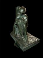 sculptuur, Don Quijote erschöpft - 16 cm - Brons