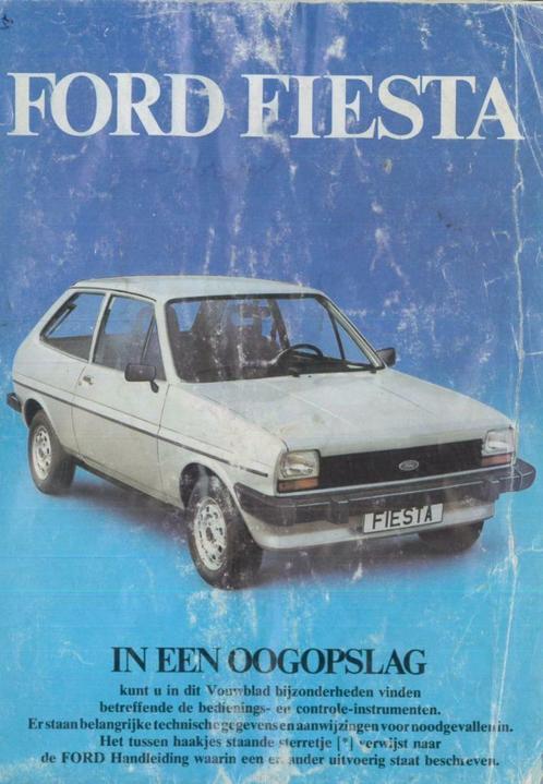 1981 Ford Fiesta Instructieboekje Vouwkaart Nederlands!, Auto diversen, Handleidingen en Instructieboekjes, Verzenden