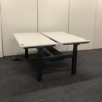 Zir-Sta Duo bureau elektrisch met CPU houders, 2x 160x80 cm,