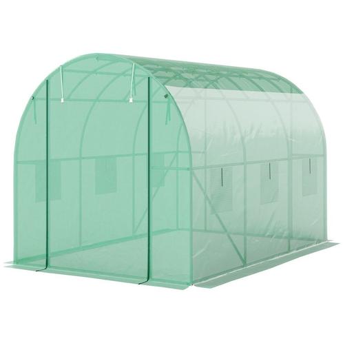 TRUUSK Kas Ongeveer 3 X 2 X 2 M Foliekas Met 6 Ramen, Roldeu, Tuin en Terras, Kassen, Nieuw, Verzenden