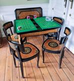 Tafel - Hout, Roulette, backgammon, speeltafel, met vier