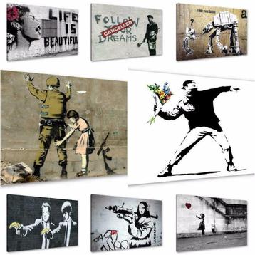 Nieuwe canvas schilderijen van Banksy gratis verzending! beschikbaar voor biedingen