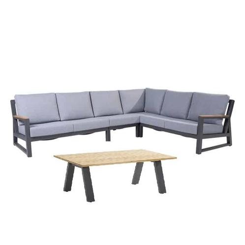 4 Seasons outdoor lounge / corner set GiGi  incl.tafel  SALE, Tuin en Terras, Tuinsets en Loungesets, 6 zitplaatsen, Nieuw, Aluminium