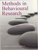 Methods in behavioural research custom edition 9781121546448, Zo goed als nieuw, Verzenden