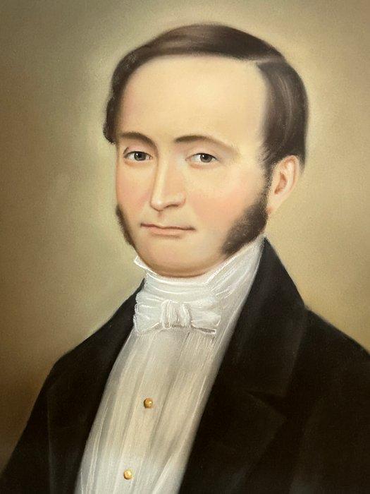 . - Portret-schilderij van een jonge baron, Antiek en Kunst, Kunst | Schilderijen | Klassiek