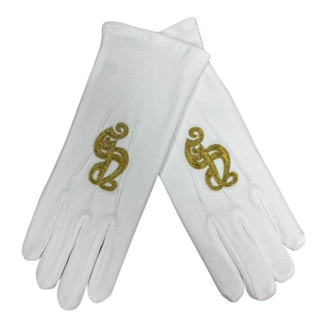 Sint en Santa Handschoenen Geborduurd - M, Diversen, Sinterklaas, Verzenden