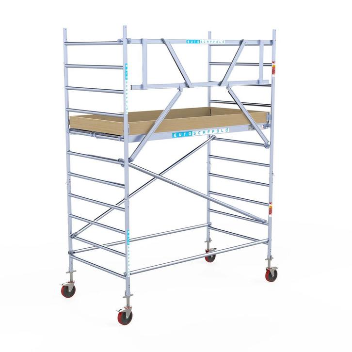 Basic rolsteiger 135 x 4,2m werkhoogte, Doe-het-zelf en Verbouw, Steigers, Rolsteiger of Kamersteiger, Nieuw, 2 tot 5 meter, Verzenden