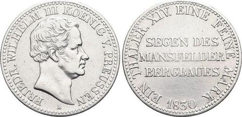 Ausbeutetaler, daalder 1830 A Brandenburg-Preussen Pruise..., Postzegels en Munten, Munten | Europa | Niet-Euromunten, Verzenden