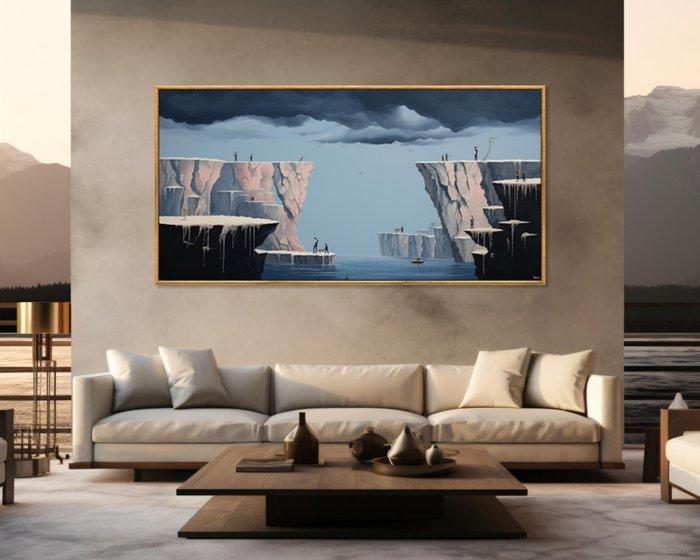 Felix van Horst - Crimson Cliffs (XXL), Antiek en Kunst, Kunst | Designobjecten