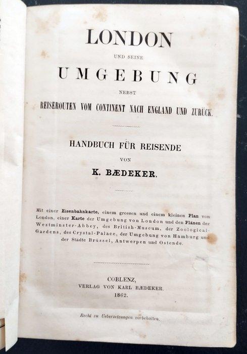 Karl Baedeker - London und seine Umgebung nebst Reiserouten, Antiek en Kunst, Antiek | Boeken en Bijbels