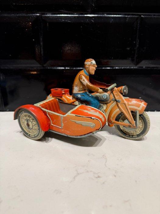 TippCo - Tippco TCO-587 tin wind-up motorcycle with sidecar, Antiek en Kunst, Antiek | Speelgoed