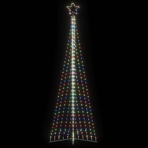 vidaXL LED-kerstboom 495 LEDs kleurrijk 300,5 cm, Diversen, Kerst, Nieuw, Verzenden