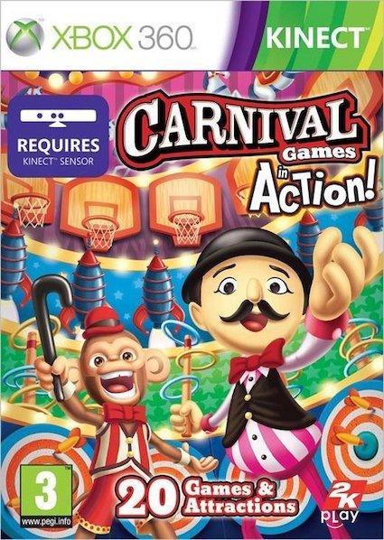 Carnival Games in Beweging! (Kinect Only) (Xbox 360 Games), Spelcomputers en Games, Games | Xbox 360, Zo goed als nieuw, Ophalen of Verzenden
