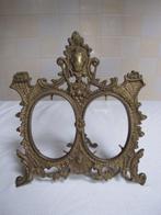 Fotolijst- Antieke dubbele fotolijst Barokke stijl koper