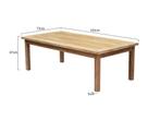 Marseille lounge tuintafel  teak 143x73xH48 cm, Tuin en Terras, Tuintafels, Ophalen of Verzenden, Nieuw, Teakhout