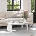 vidaXL Salontafel Wit 80 x 50 x 31 cm Massief grenenhout, Verzenden, Nieuw, 50 tot 100 cm, Minder dan 50 cm