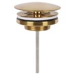 Differnz always open afvoerplug voor fontein - mat goud, Verzenden, Nieuw