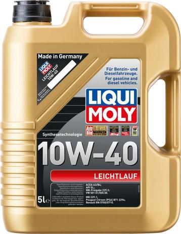 Liqui Moly Leichtlauf 10W-40, 5 Liter ACEA A3/B4, API SL,...