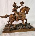 Beeld, Falkner - 21 cm - Bronze Guss