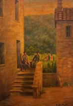 Ettore Quintavalla (1903-2003) - Vita di paese al tramonto