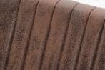 Moderne sledefauteuil BIG ASTON vintage bruin geborsteld, Ophalen of Verzenden, Nieuw